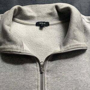 Rails Gray Half-Zip Fleece Pullover